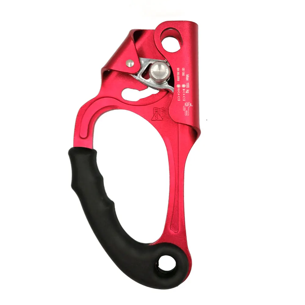 8-13mm Rock Climbing Right Left Hand Ascender Riser Arborist Rope Clamp Grasp Mountaineeing Rescue Caving Engineering Device