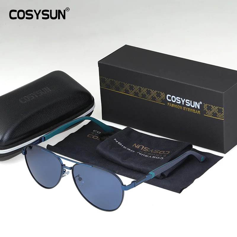 

COSYSUN New Pilot Style Polarized Sunglasses men's sunglasses HD polarized driving drivers glasses tide