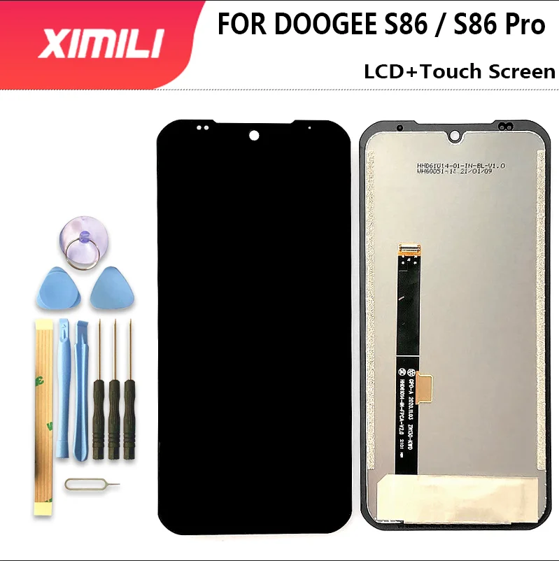 

New Original 6.1'' DOOGEE S86 / S86 Pro LCD Display + Touch Screen Digitizer Assembly Replacement Glass For DOOGEE S 86 +tools