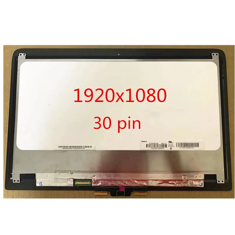 Tela de Toque da Exposição do Lcd para hp Spectre X360 134000 Série 13-41xx 13t-4000 Tpn-q157 828822001 828823-001 Fhd 133 Dentro