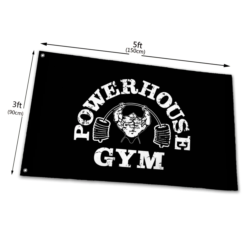 

GYM Fitness Flag DWIGHT SCHRUTE'S GYM FOR MUSCLES Banner Size Design Custom Flags