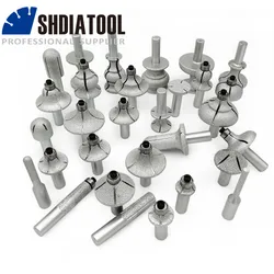 SHDIATOOL 1pc Diamond Router Bits Granite Marble Router Cutter with 1/2