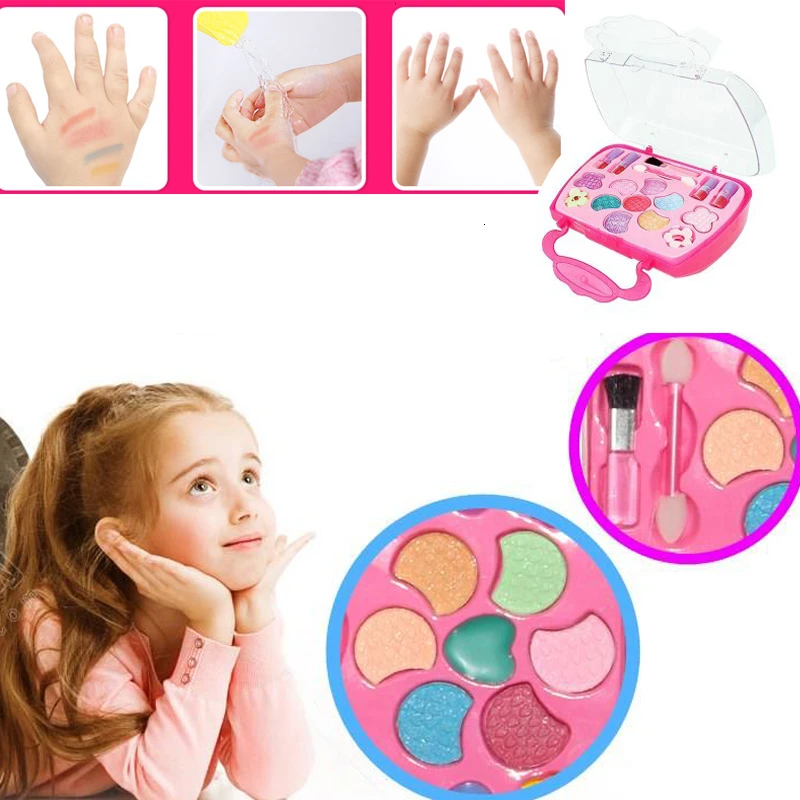 Neonate Make Up Set giocattoli finta gioca borsa cosmetica salone di bellezza giocattolo strumenti per il trucco Kit bambini finta di giocare giocattoli