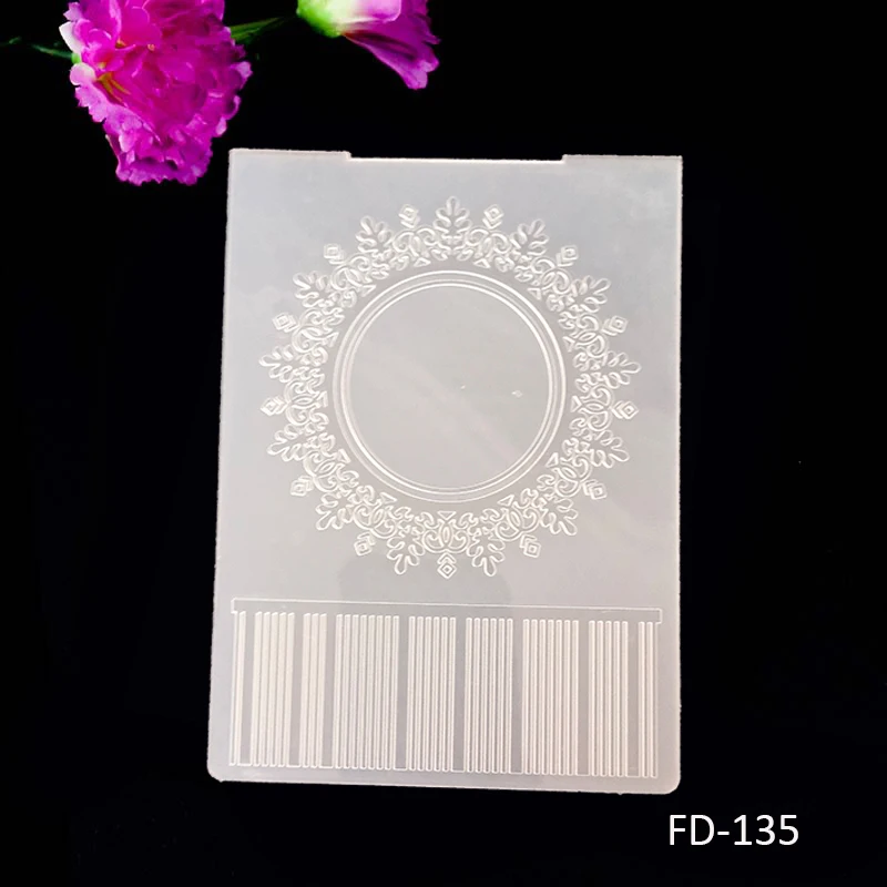 Troqueles de corte de papel DIY con diseño de puntos para álbum de recortes, carpeta de plástico en relieve, tamaño 2019x10,5 cm, novedad de 15,5