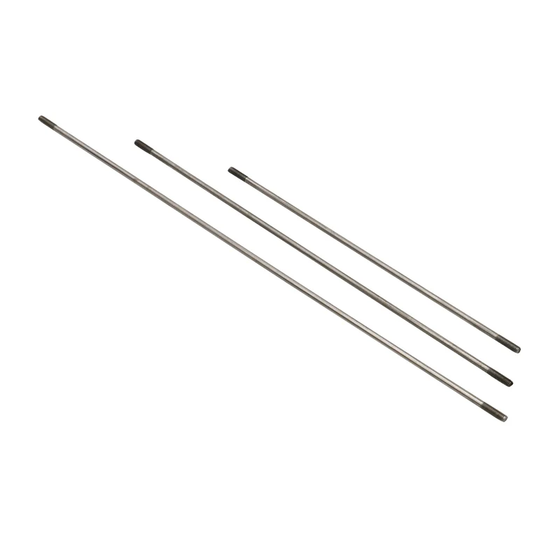 10PCS M2/M3 Threaded Push Rods Stainless Steel Servo Connecting Stick L150/200/250/300mm Pull Pole for RC Boat/Aircraft Model