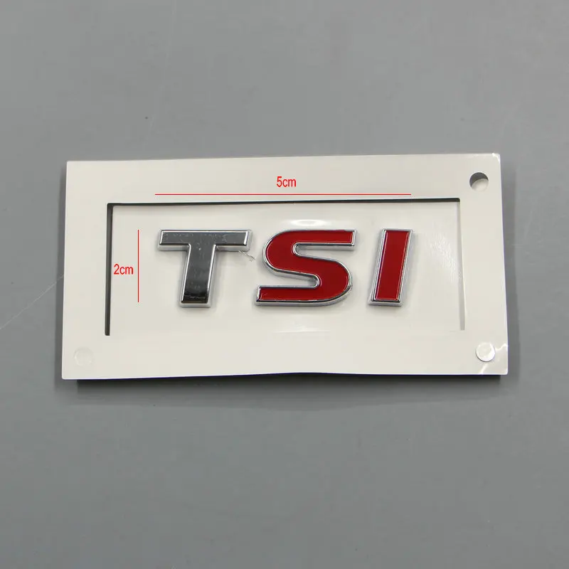 For JETTE Bora golf CC Passat TSI Trunk logo TSI alphabet ABS plastic Electroplated car paint silvery