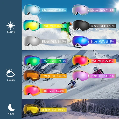 COPOZZ профессиональные лыжные очки  UV400