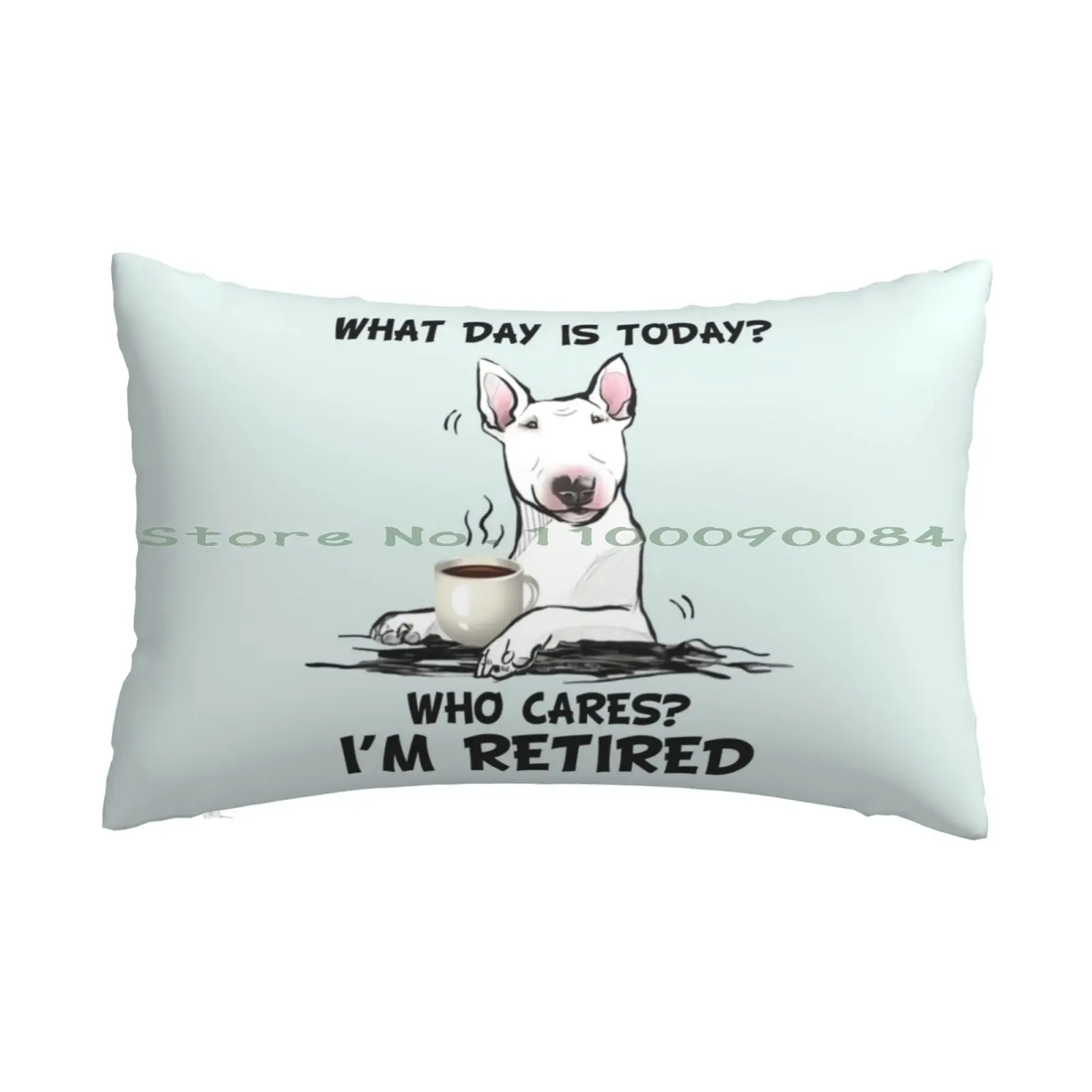 Bull Terrier I Am Retired Pillow Case 20x30 50*75 Sofa Bedroom Hayabusa Gsx1300r Hayabusa Motorcycle Motorbike Gsxr Gsx R125