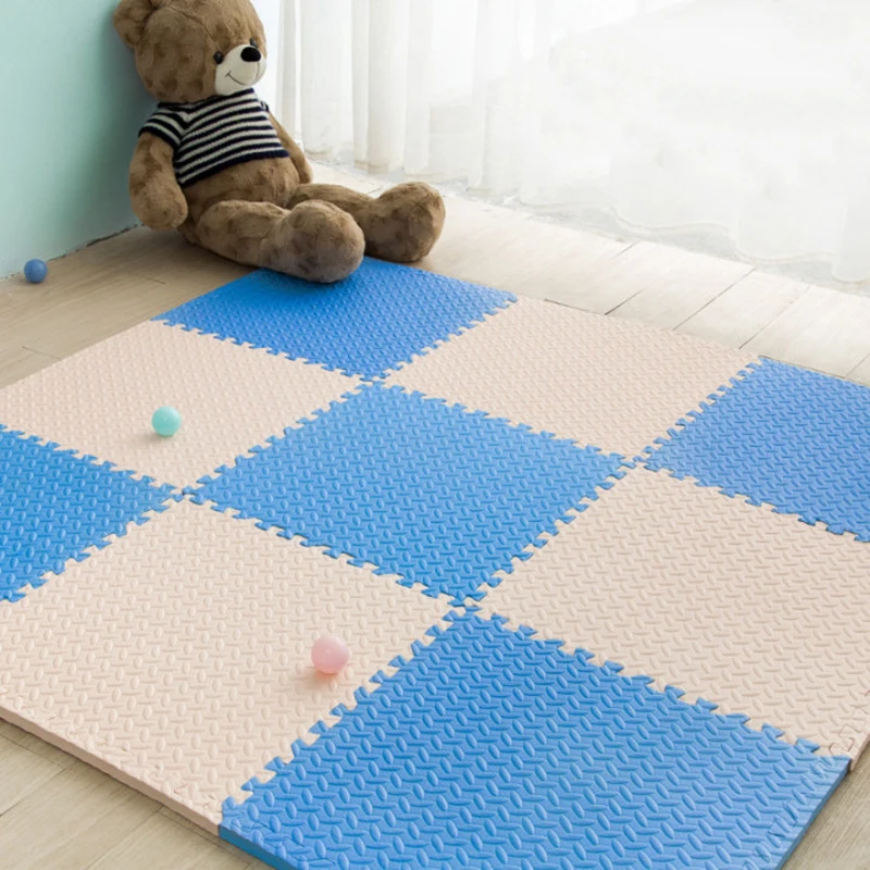 Alfombra de espuma de rompecabezas para bebé, alfombrilla de juego para niños, azulejos de ejercicio entrelazados, alfombras de suelo, juguetes,