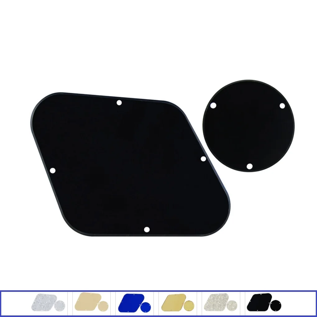 FLEOR Set of LP Guitar Back Plate & Switch Control Cavity Cover for LP Style Guitar,13 Colors Options