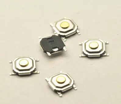 50PCS  5.2*5.2*1.5mm 4 PIN SMT SMD Metal Tactile Push Button Switch Tact Switch Great Quality