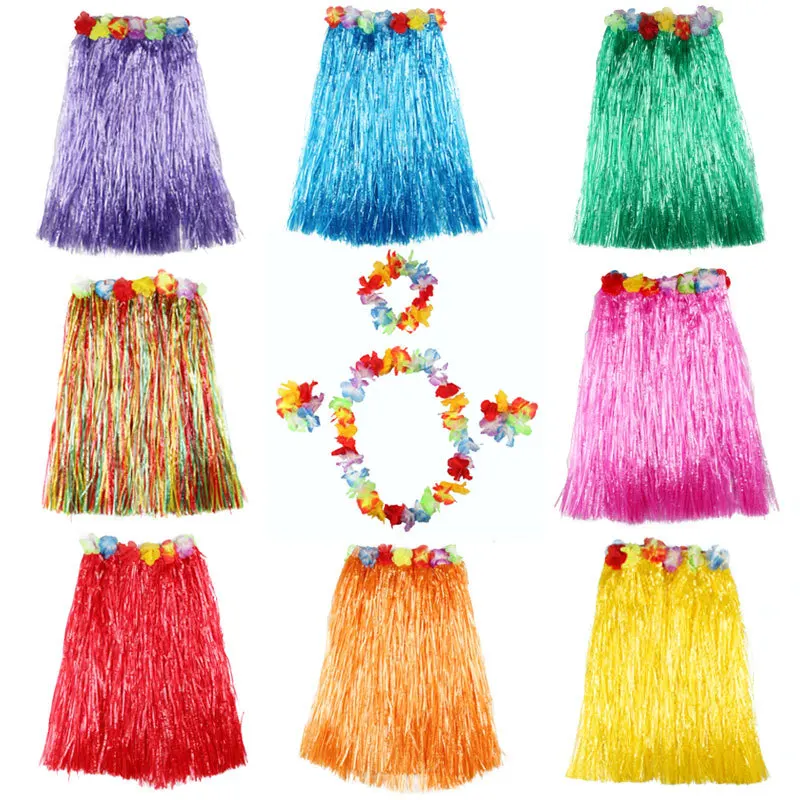 30cm Children Hawaiian Hula Dance Skirt