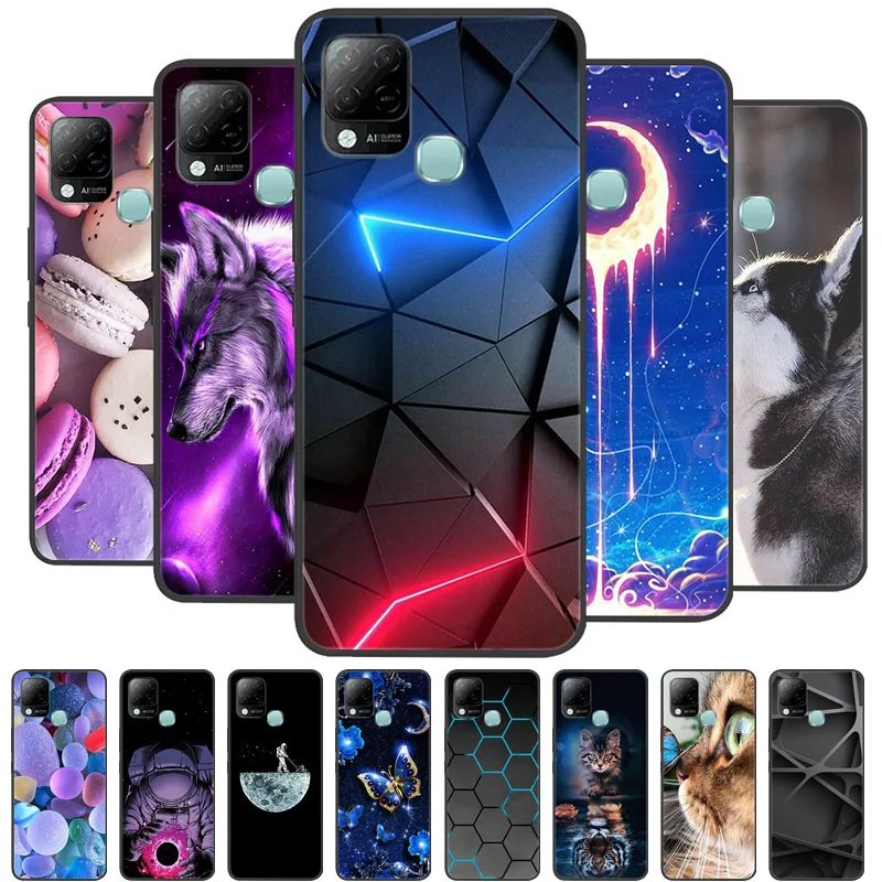 For Infinix Hot 10T Case Phone Cover Soft Silicone TPU Back Cases for Infinix Hot 10S NFC Case X689 Coques Hot10T  Hot10S Fundas