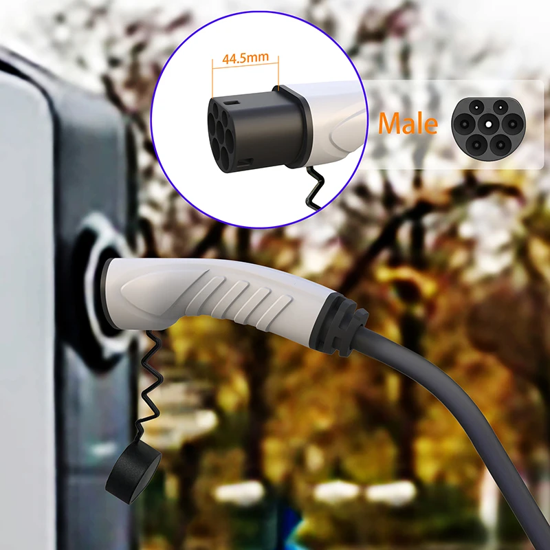 feyree EV Charger Type2 Cable Female Car Side to Type2 Male Plug 16A 3.5KW 32A 7KW 1Phase 11KW 22KW 3 Phase for Electric Car