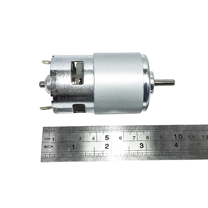 DC 12-24V 775 Motor With Lawn Mower Set Manganese Steel Blade & Mounting Bracket High Speed 775 DC Motor For DIY Garden Tool