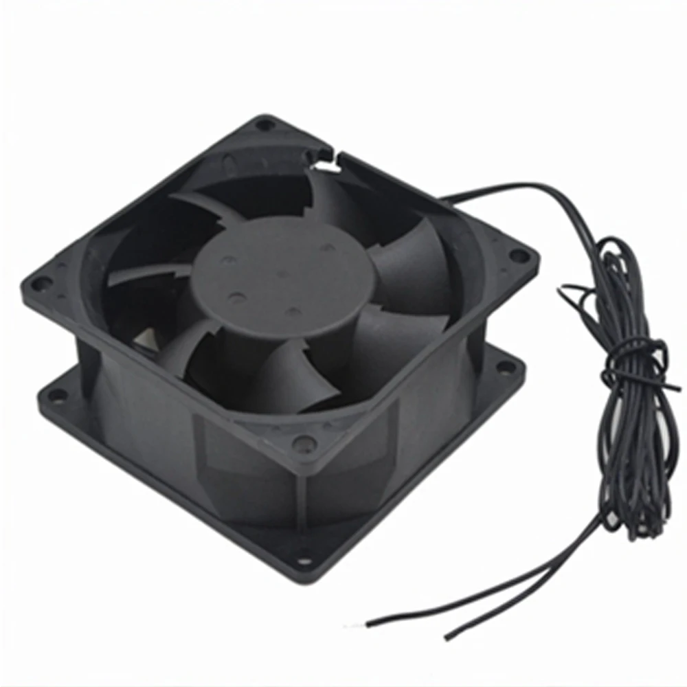 EC220V  cooling fan 5000RPM 116m3/h 8038 80mm air blower Pop plastic frame energy saving cooling fan in china YF8038H220B