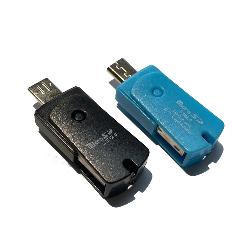 SR Spin Mini 4 Colors USB Card Reader 2.0 Adapter Flash Drive for Tablets Laptops Support Micro SD TF 64GB Memory Card