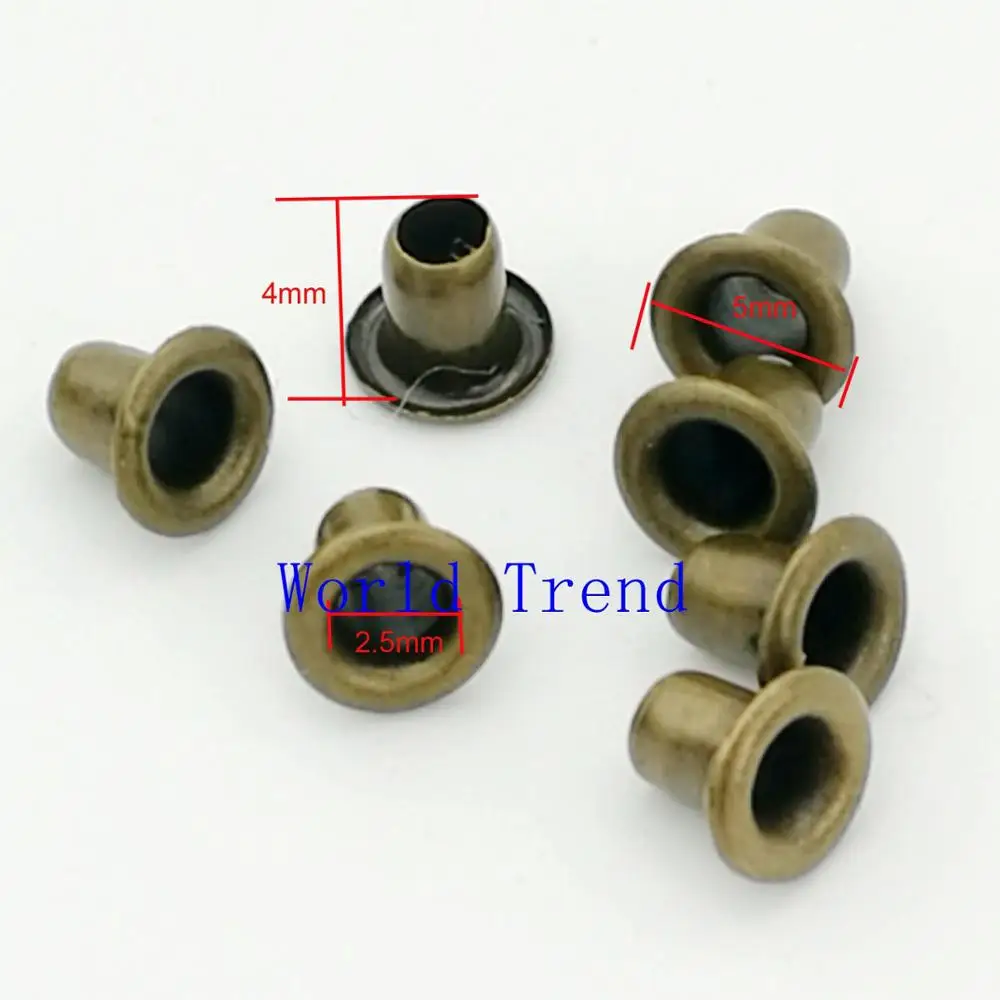 1.5mm 2mm2.5mm handmade DIY baby doll clothes small eyelet nail solid brass grommets  Tiny Grommets Eyelets Self Backing 400pcs