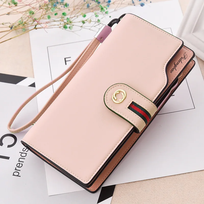 2020 new ladies multifunctional ladies wallet long zipper buckle clutch bag female mobile phone bag