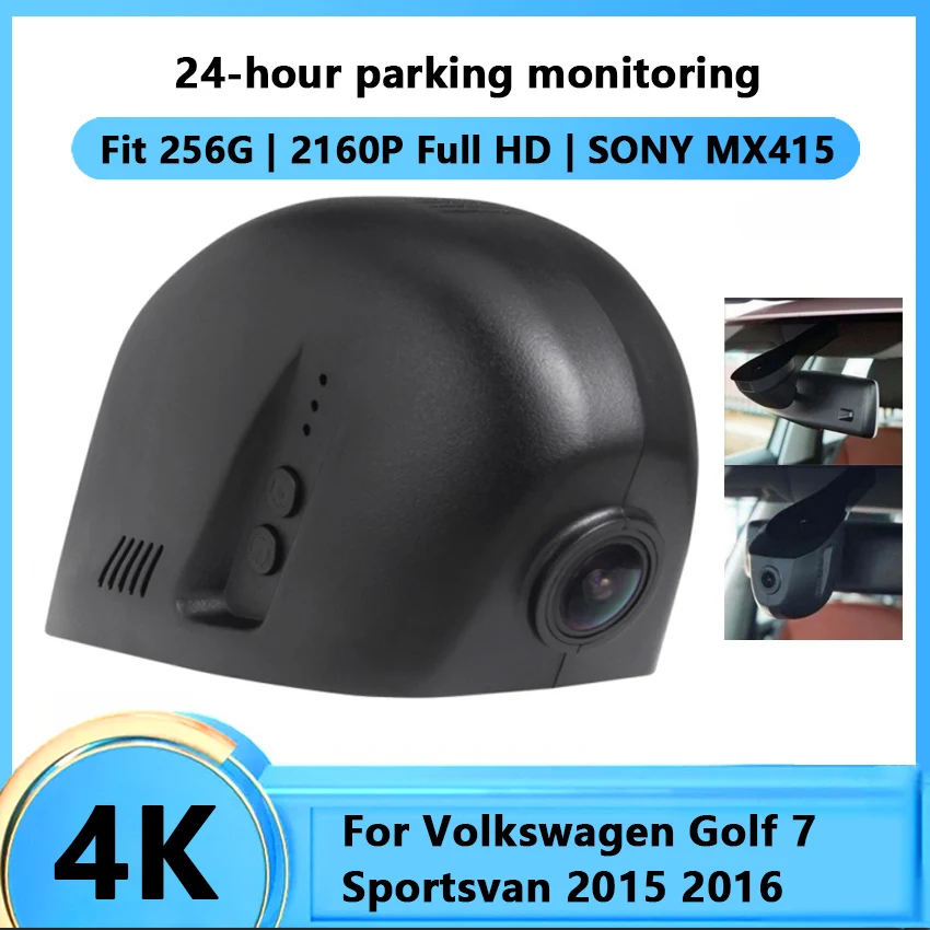 HD 4K 2160P Car DVR Wifi Video Recorder Dash Cam Camera For Volkswagen Golf 7 Sportsvan 2015 2016 Night vision full hd CCD