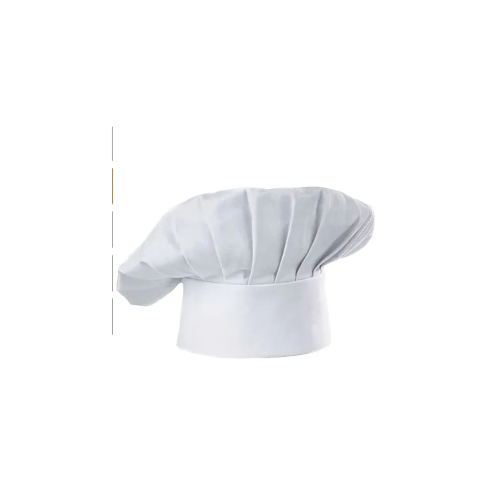 White Comfortable Cook Adjustable Men Women  Kitchen BBQ Restaurant Baker Chef Elastic Cap Hat Catering