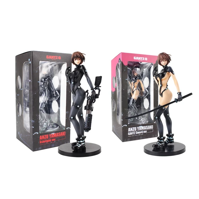 Gantz: o anzu yamasaki shimohira reika xshotgun sword ver。ガンツスーツフィギュア ,pvcおもちゃモデル,アニメアクションフィギュア,X-SHOTガン