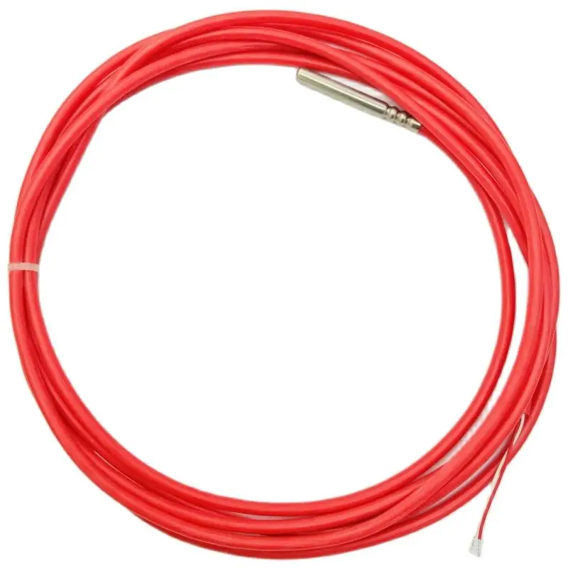 3 meters Stock 2 Wire PT1000 Temperature Sensor Thermistor Silicone Gel Coated Probe 50mm*6mm -50-180 centigrade RTDs