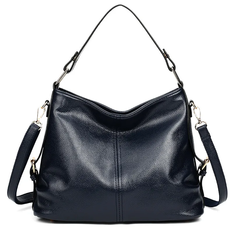 Shoulder Bags for Women Leather Handbags Designer Vintage Retro Tote E25