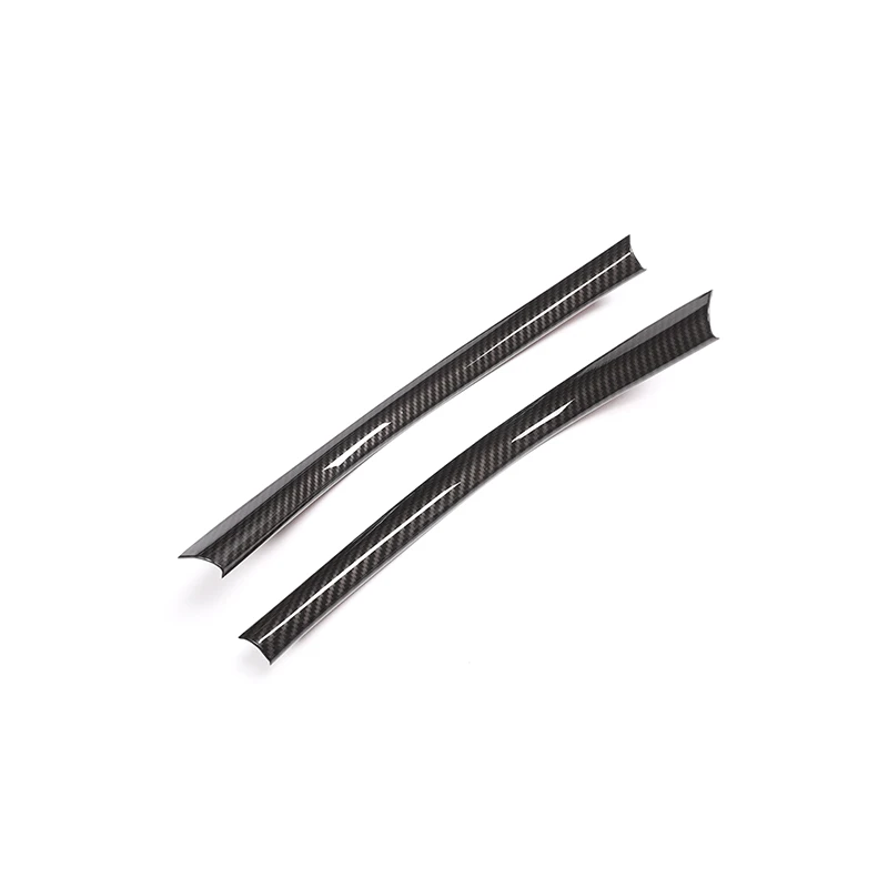 2pcs Car Interior Center Control Panel Side Strips Cover Sticker Trim For Mercedes Benz A B CLA GLA Class W176 A180 C117 X156