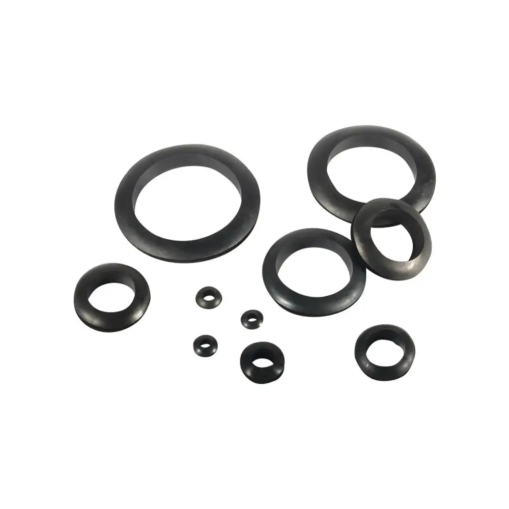 Φ5/Φ6/Φ7/Φ12/Φ20/Φ22 Inner Diameter O Shape Rubber Grommet Gasket Wire Cable Water Hose Pipe Protective Ring Seal Fitting 200Pcs