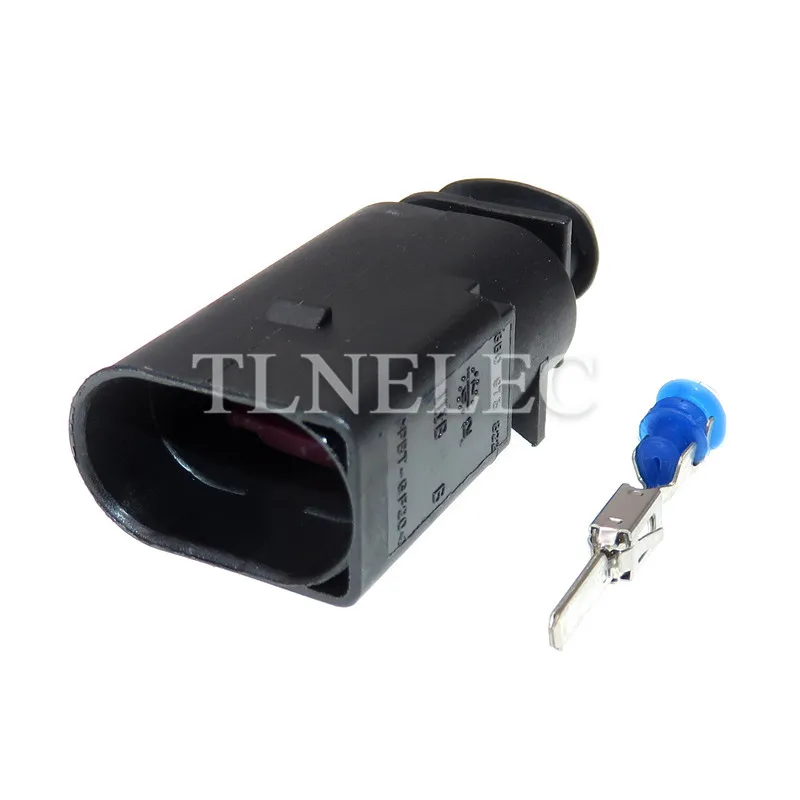 1J0973722 1717692-1 2 Pin 3.5mm Male Female Automotive Water Temperature Sensor Horn Socket Connector Plug for VW Audi