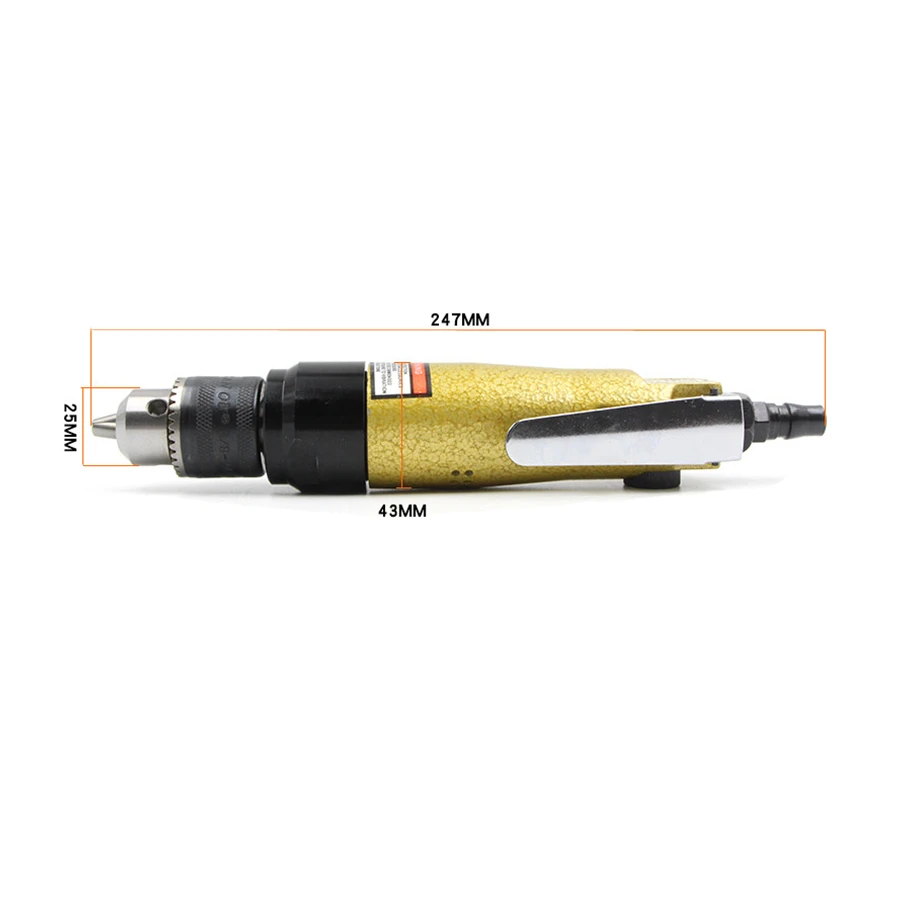 10mm Capacity Straight Air Drill Pneumatic Tapping Tool Reverse Switch Positive Negative Function