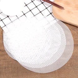 Practical Silicone Steamer Non-Stick Pad Round Dumplings Mat Baking Tools Steamed Buns Baking Pastry Dim Sum Mesh Home Kitchen