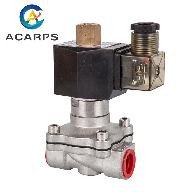 

Stainless Steel 1/2" Water Solenoid Air Valve 220v Normally Open 12v 110v 24v