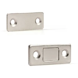 Ultra Thin Magnet Door Catch Strong Magnets for Furniture Door Closure Super Powerful Cabinet Neodymium Magnetic Latch