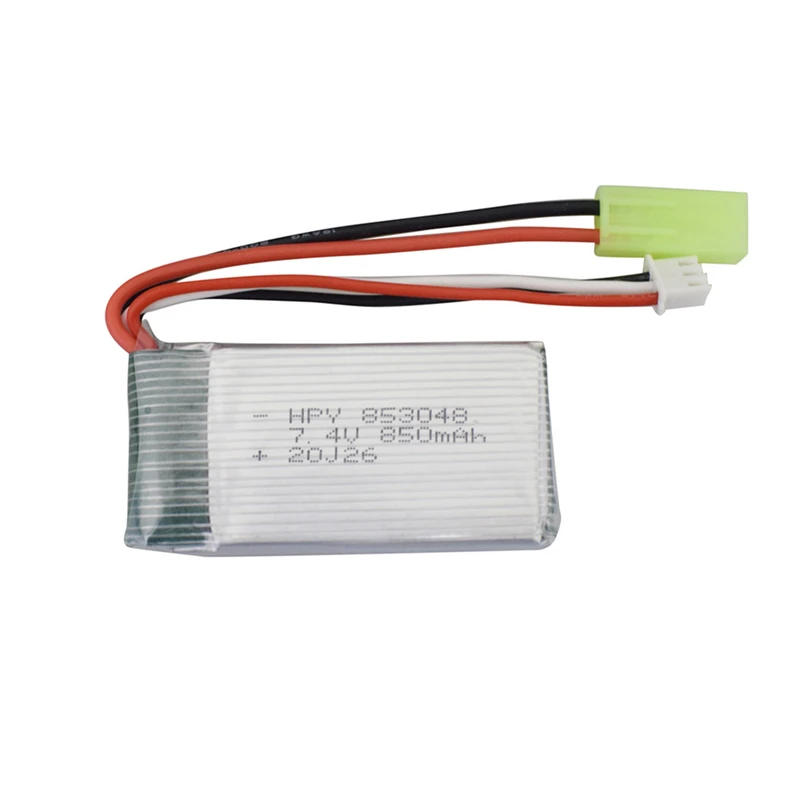 Batteria lipo da 7,4 V 850 mAh per 9300 9301E 9302E 9303E 9034E 9305E 2.4G 1:18 Telecomando 4WD Auto RC fuoristrada ad alta velocità