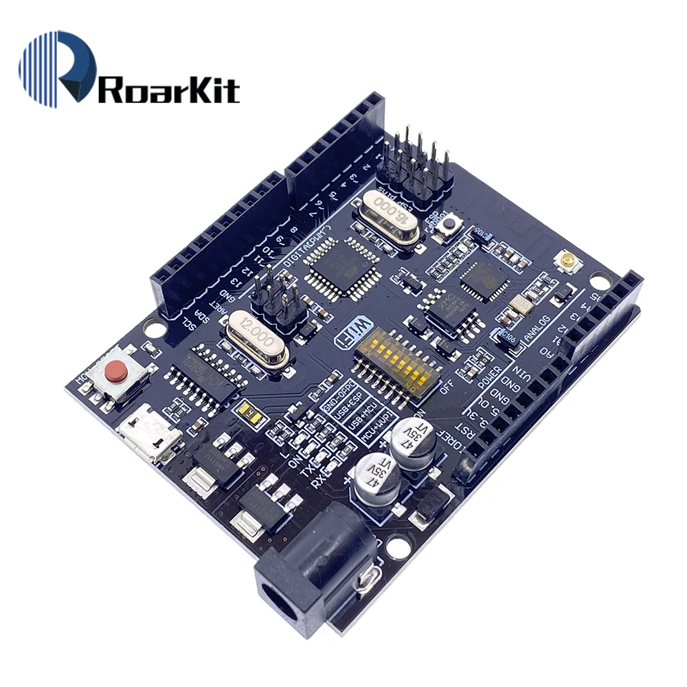 UNO R3 + WiFi ATmega328P+ESP8266 (32Mb memory) USB-TTL CH340G For Arduino Uno NodeMCU WeMos ESP8266 One New Arrival