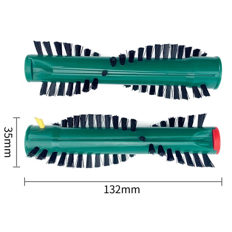 2個のerローラーブラシキット掃討ヘッドのクリーニングツールvorwerk VK118 VK120 VK121 VK122掃除機パーツ