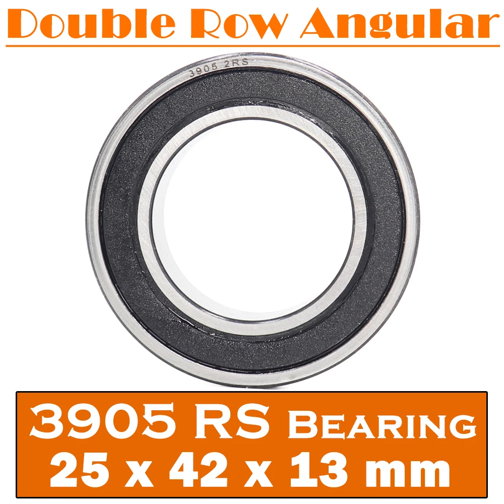 3905-2RS Bearing 25*42*13 mm ( 1 PC ) 3905 2RS Double Row Sealed 3905 RS Angular Contact Ball Bearings