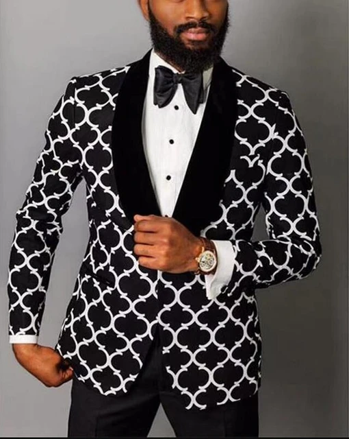 Black and white mens blazer jacket sale