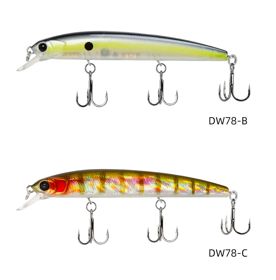 TSURINOYA 92SP Suspending Minnow Angelköder 3 Haken Hecht Künstlicher Harter Köder DW78 92 mm 9 g Jerkbait Wobbler Angelgerät – Detail 16