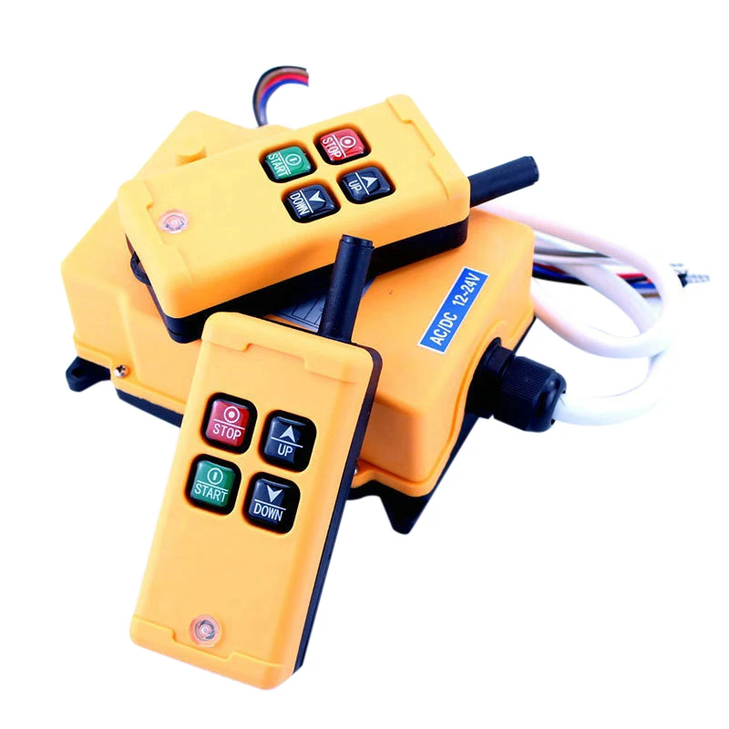 HS-4 2 Tansmitters 4 Channels 1 Speed Control Hoist Crane Radio Remote Control System