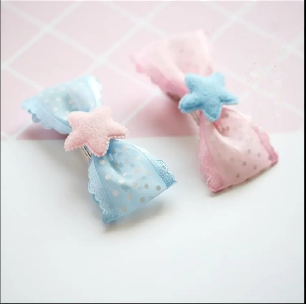 Mori Girl  Bowknot Hair clip Lolita Women's Kawaii Hair Pin Headwear Cosplay  Side clip B894