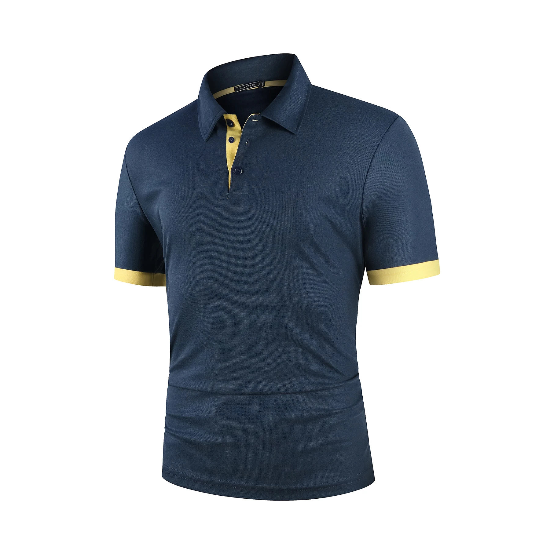 Männer Polo Männer Shirt Kurzarm Polo-Shirt Kontrast Farbe Polo Neue Kleidung Sommer Streetwear Casual Mode Männer tops – Detail 7