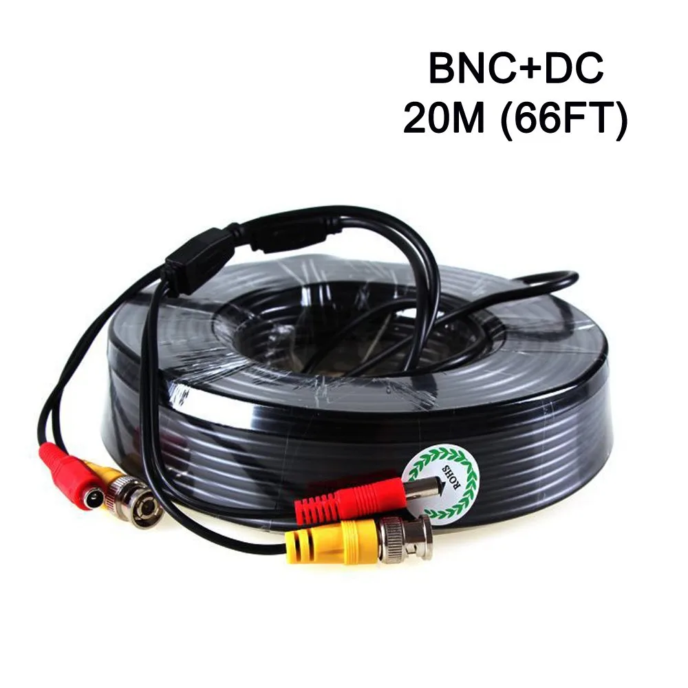 5M/10M/20M/25M/30M/ 40M/50M CCTV DVR Camera Recorder System Video Cable DC Power Security Surveillance BNC Cable