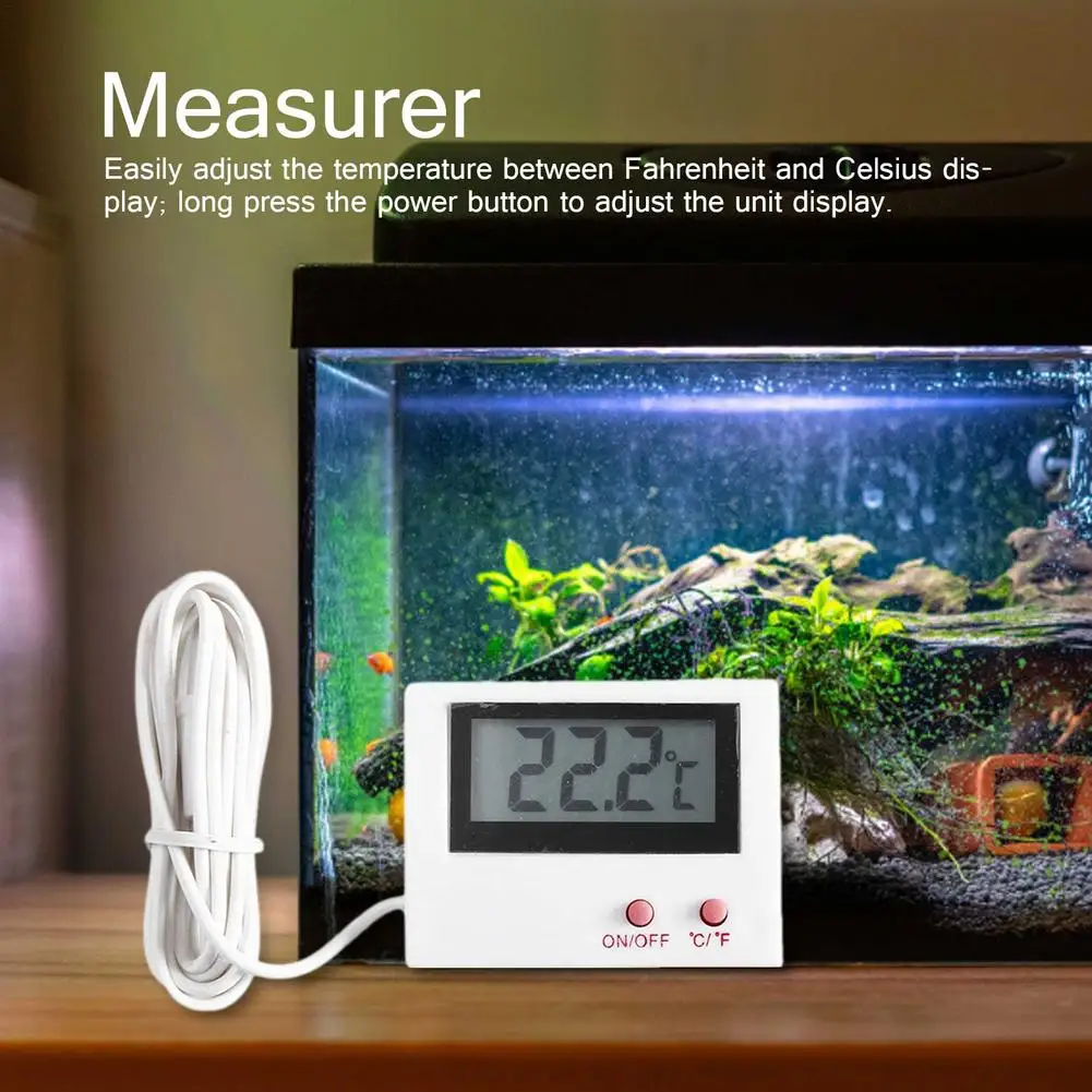 

Mini Digital Aquarium Thermometer LCD Fish Tank Water Temperature Meter Aquarium Temp Detector Pet Accessories Tools