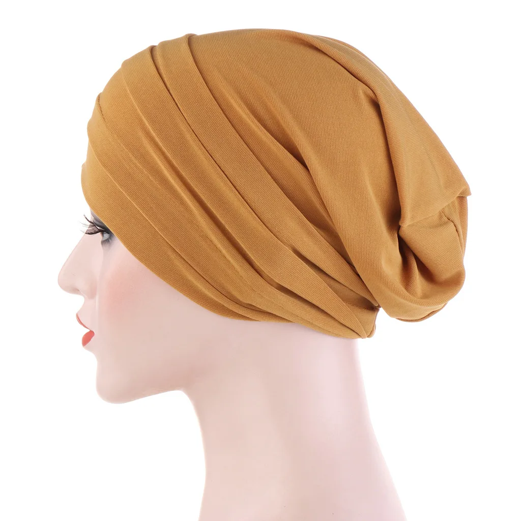 KepaHoo muzułmanki krzyżowy jedwabny sen kapelusz po chemioterapii czapka Turban szalik Chemo Beanie czapka hidżab nakrycie głowy chusta na głowę