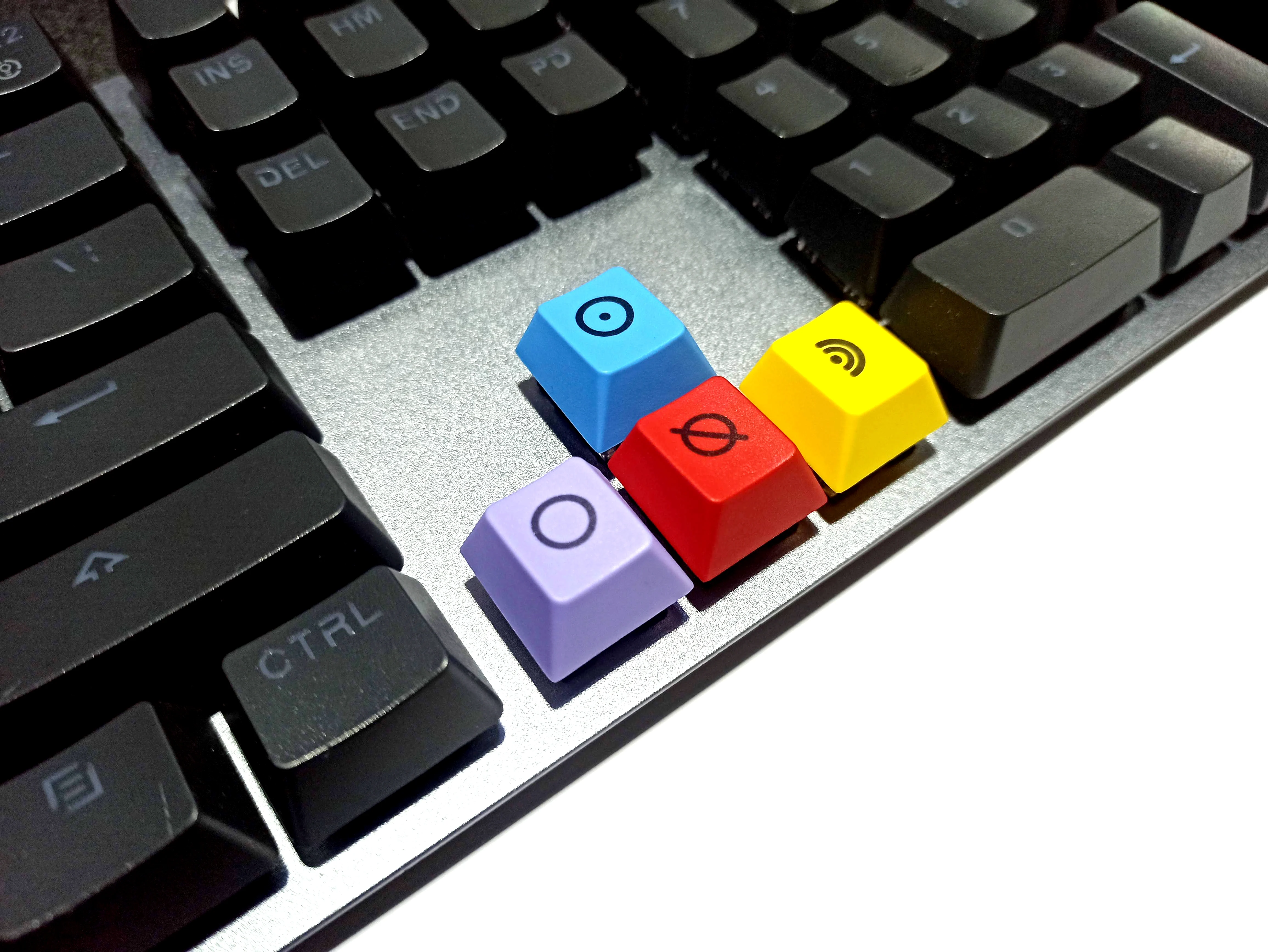 1 Set PBT Dye Subbed Arrow Key Cap untuk MX Switch Mechanical Keyboard Cherry Profile R1 Keycaps Metropolis Direction Keycap