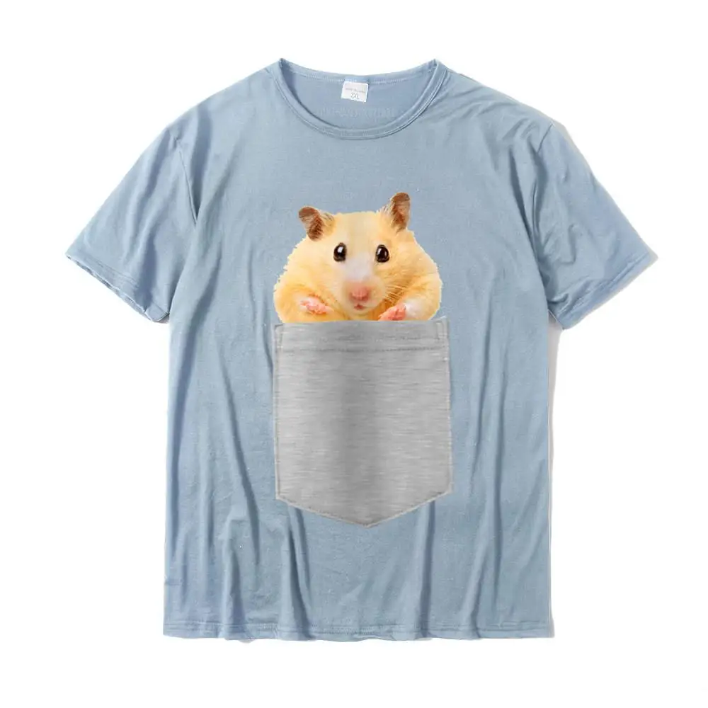 Womens Animal In Your Pocket Hamster Peeking Out V-Neck T-Shirt Tops T Shirt Hip Hop Autumn Cotton Mens Tshirts Summer