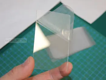 50 cartes de visite en plastique Transparent en acétate de PVC ultra-mince avec Film de protection existent des deux côtés